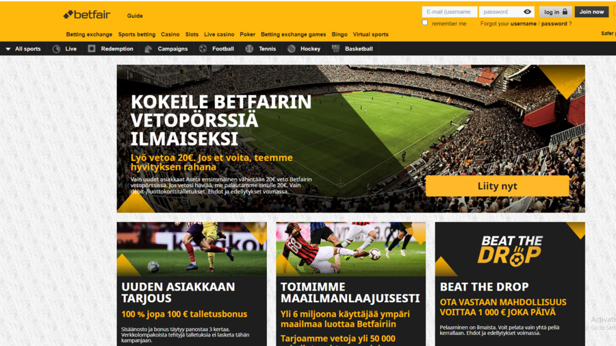 BetFair Review screenshot