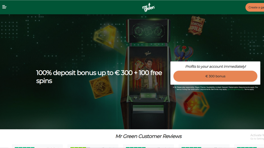 MrGreen Review screenshot