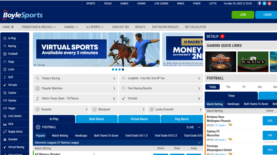 BoyleSports Review screenshot