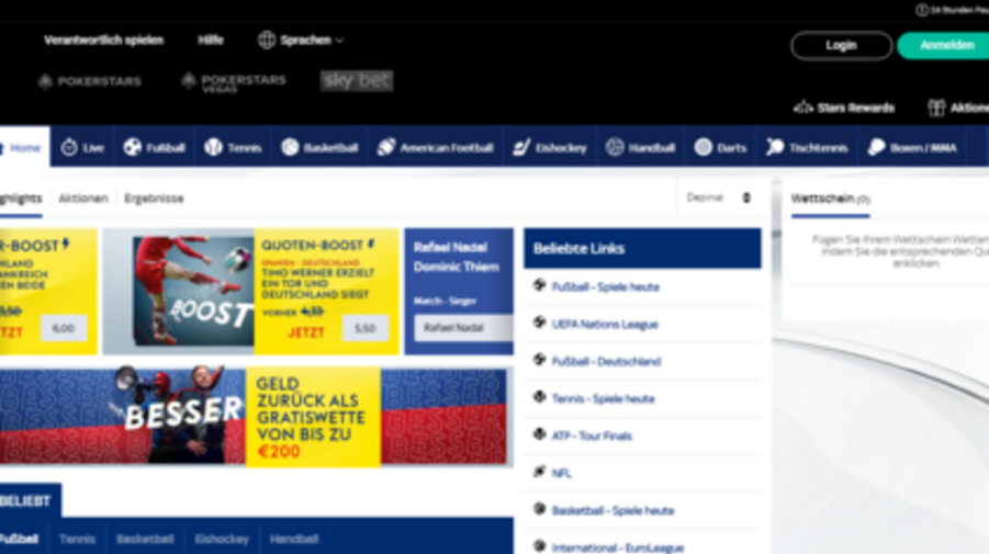 Sky Bet Review screenshot