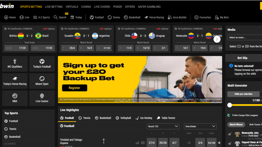 bwin Review screenshot