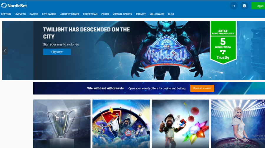 NordicBet screenshot