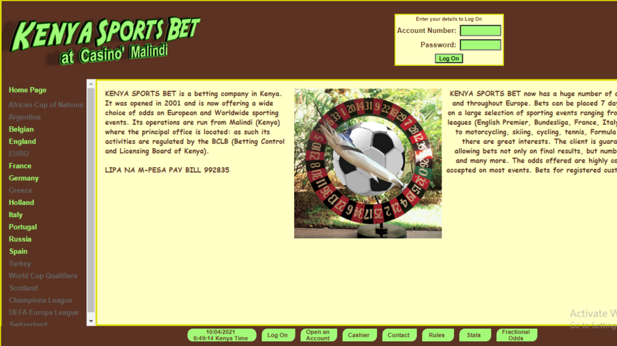 Kenya Sports Bet screenshot