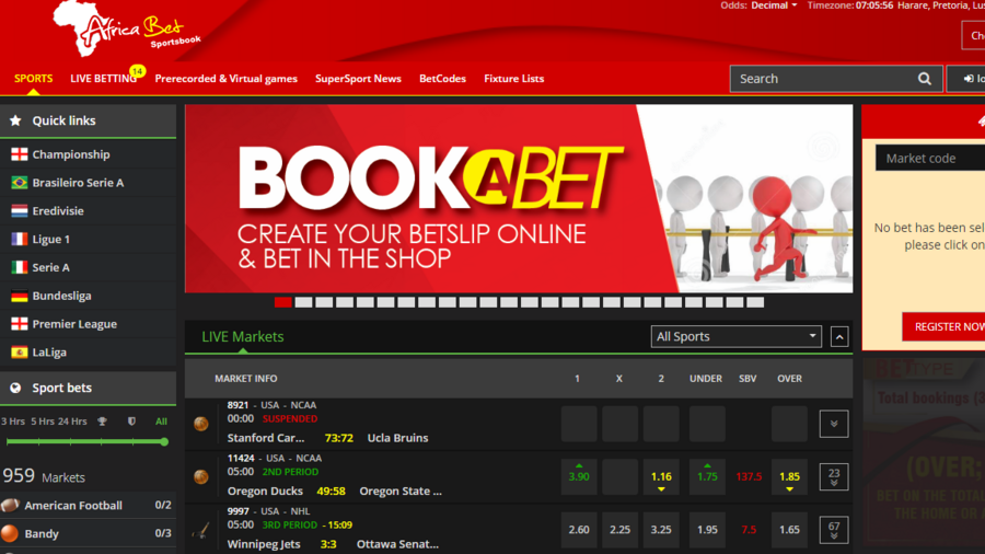 AfricaBet screenshot