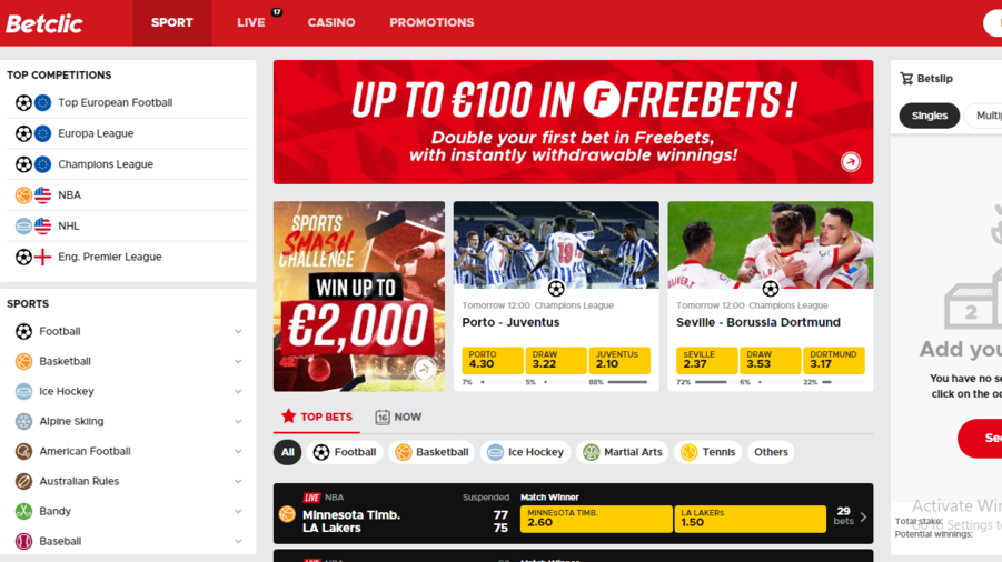 Betclic screenshot