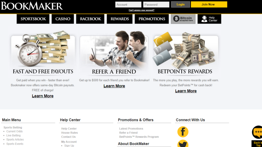 Bookmaker screenshot