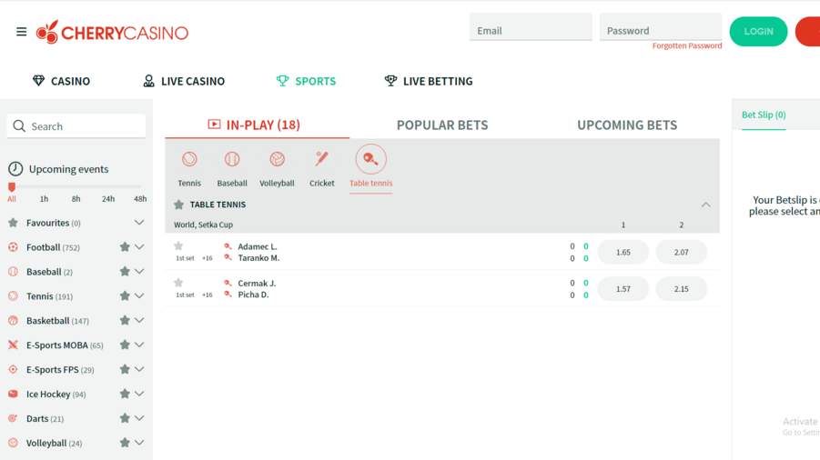 CherryCasino screenshot
