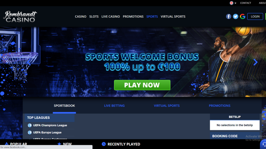 Rembrandt Casino screenshot