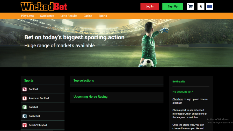 Wickedbet screenshot