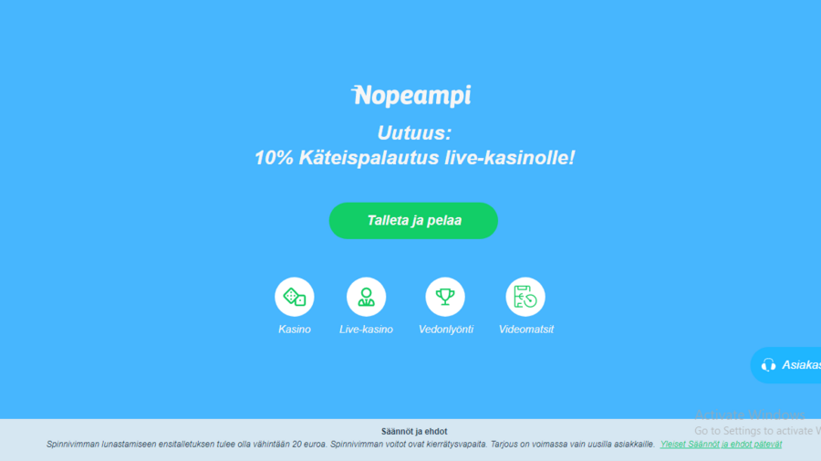 Nopeampi screenshot