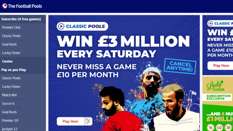 The Football Pools screenshot