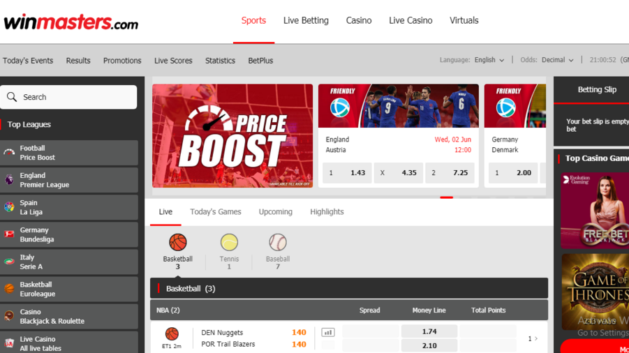Winmasters screenshot