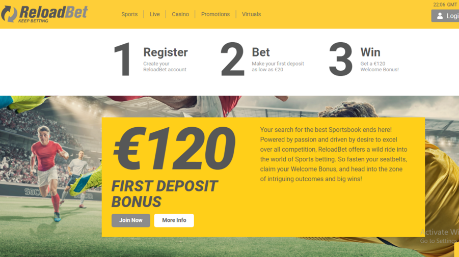 ReloadBet screenshot