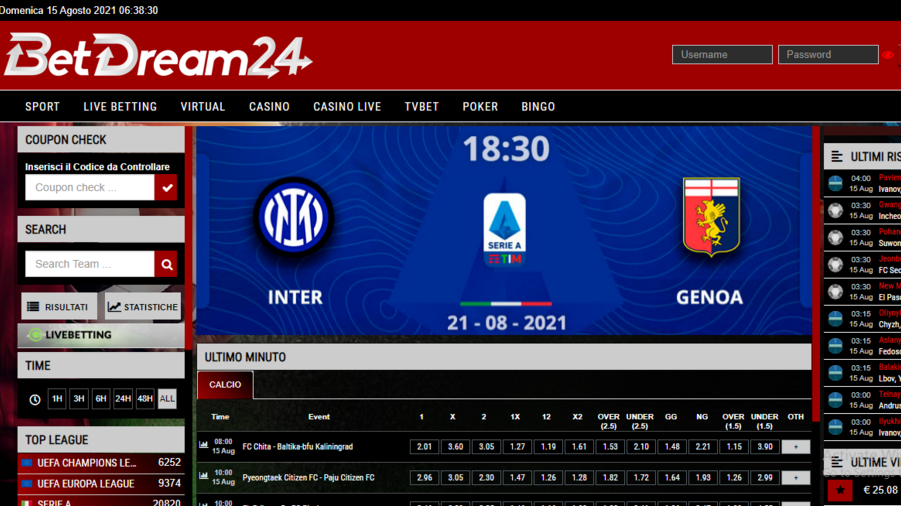 BetDream24 screenshot