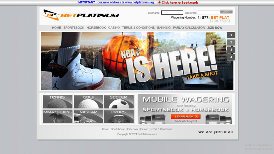 BetPlatinum screenshot