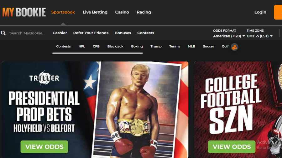 mybookie.ag screenshot