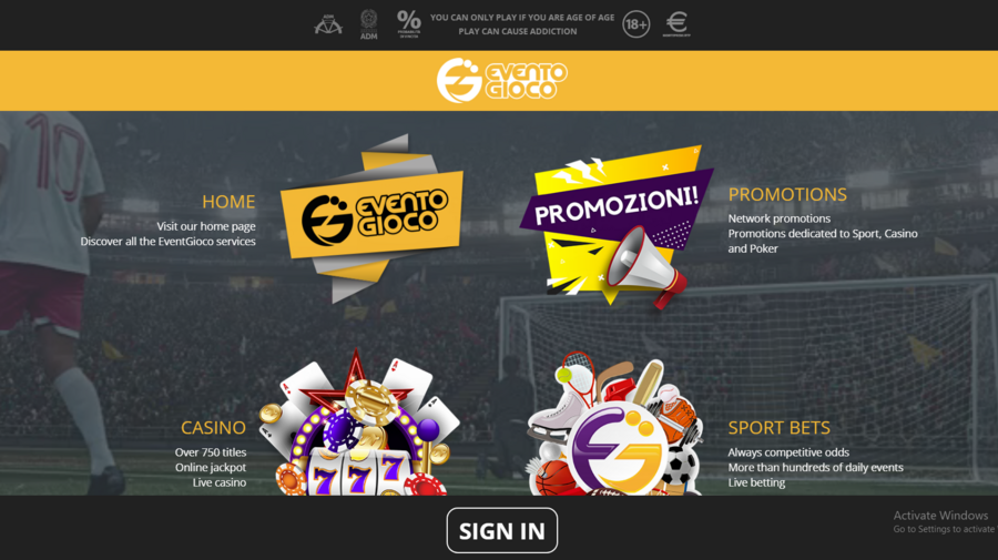 Evento Gioco screenshot