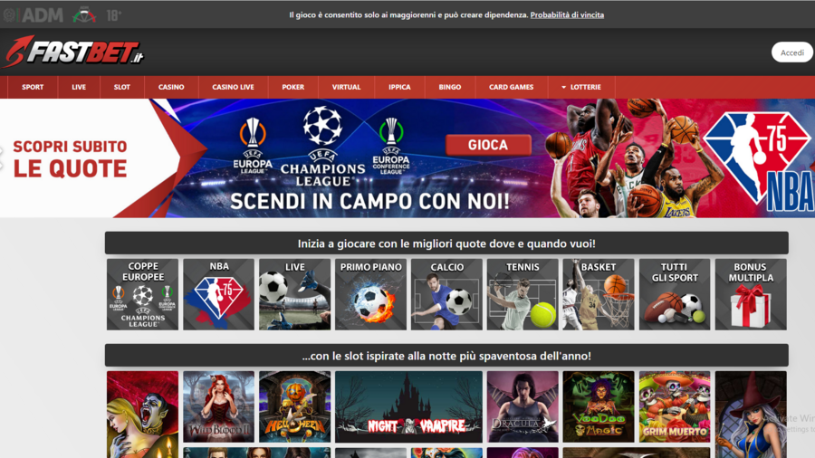 FastBet.it screenshot