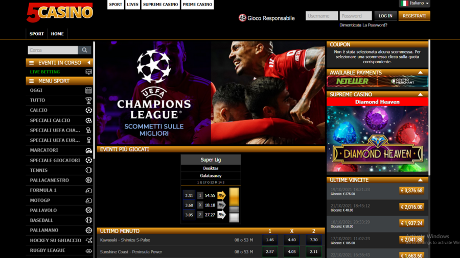 FiveCasino screenshot