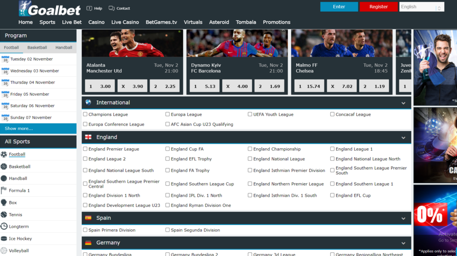 Goalbet screenshot