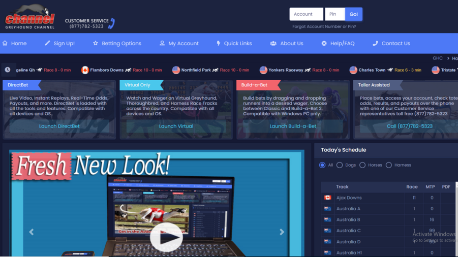 Greyhound Channel screenshot