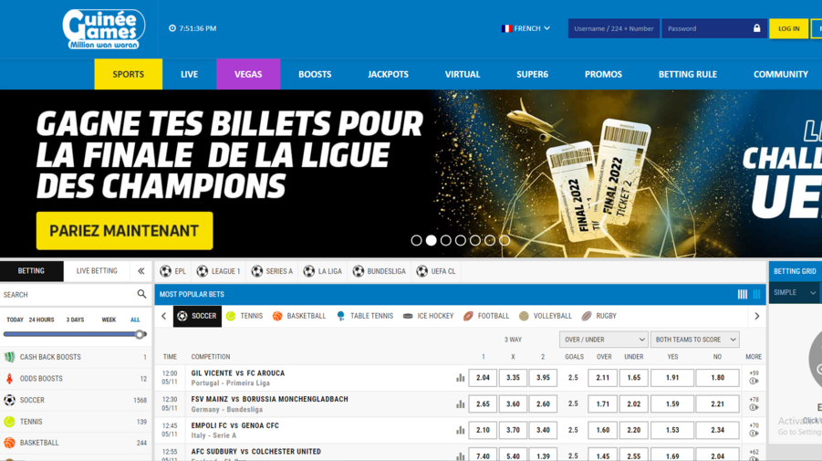 Guinée Games screenshot