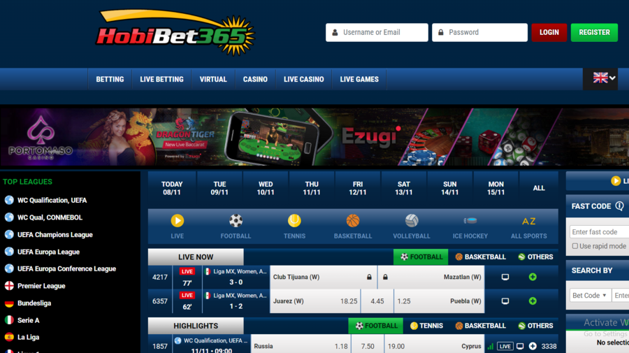 HobiBet365 screenshot