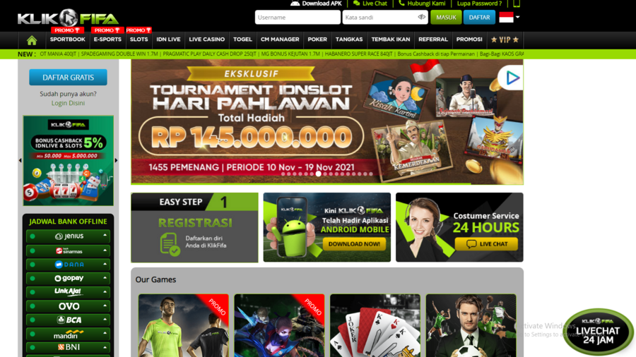 KlikFIFA screenshot