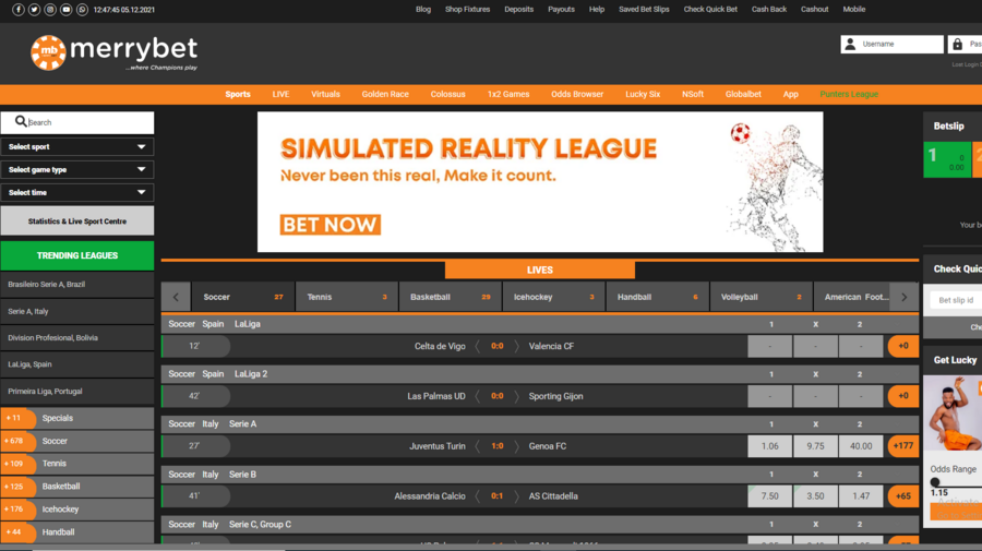 MerryBet screenshot