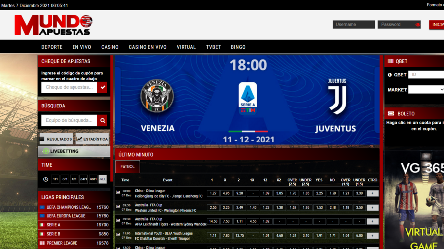 Mundo Apuestas screenshot