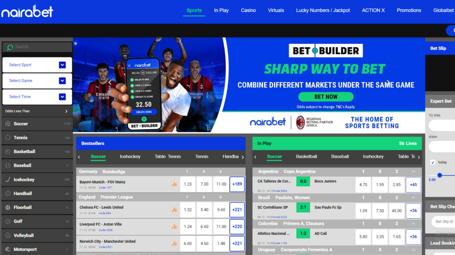 NairaBET screenshot