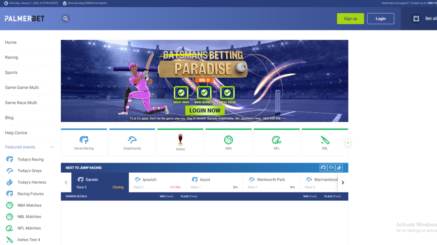 Palmerbet screenshot