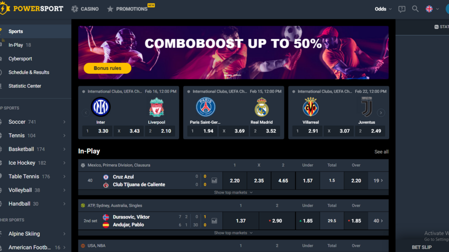 PowerSport screenshot