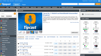 Tipsport screenshot