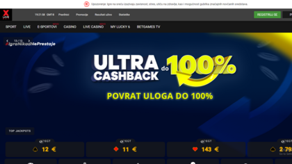 Xlivebet screenshot