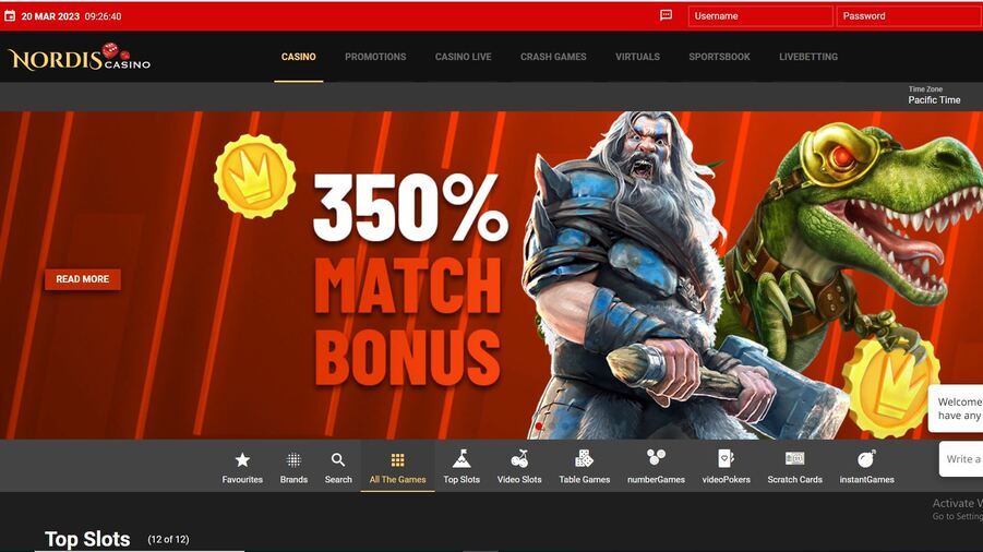 Nordis Casino screenshot